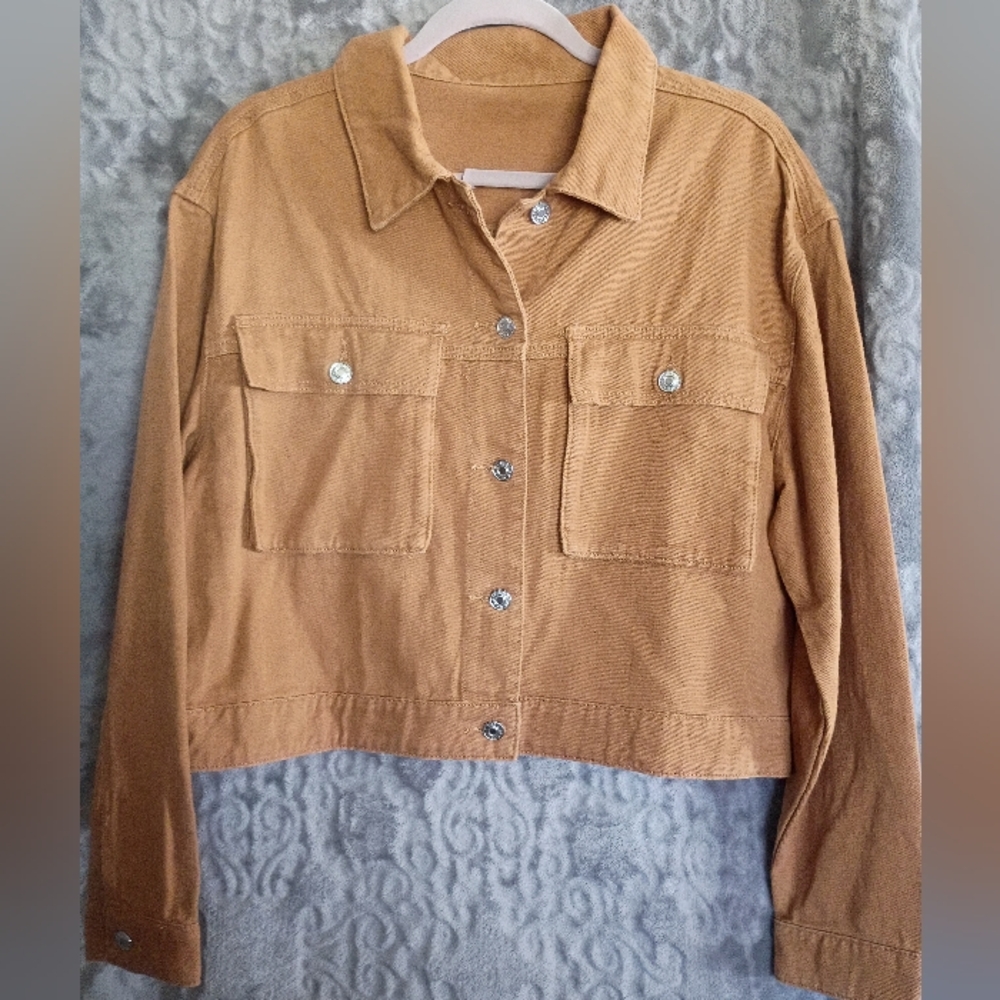Cropped Corduroy Jacket
